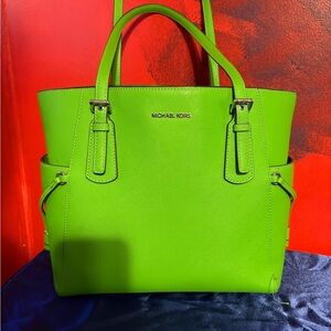 Michael Kors Vibrant Green Tote